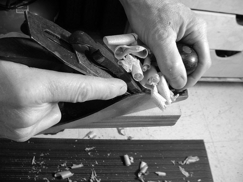 Planing a Greenland paddle