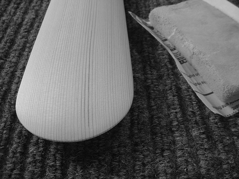 Sanded Greenland paddle tip